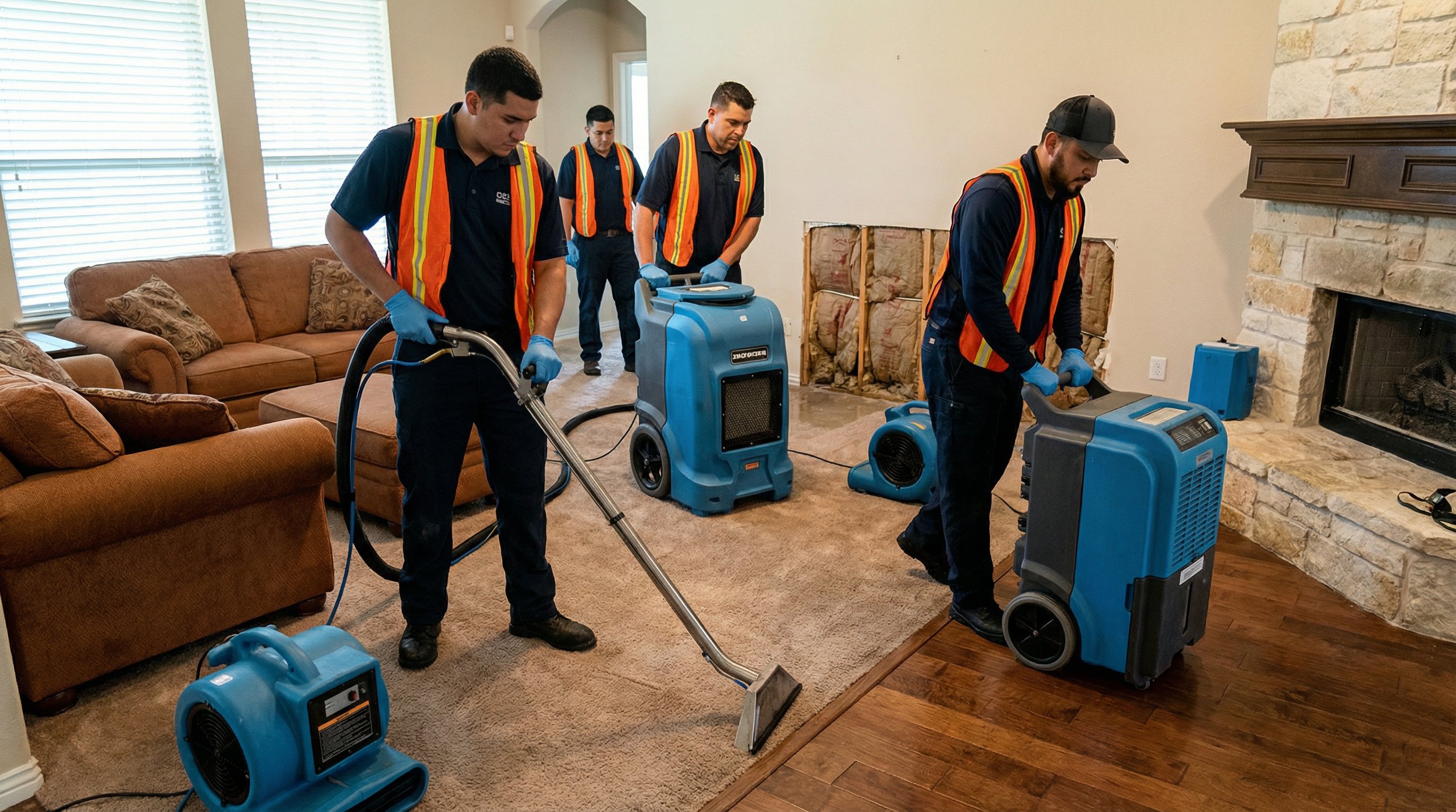 MaxResto water damage restoration team in Bellville, TX