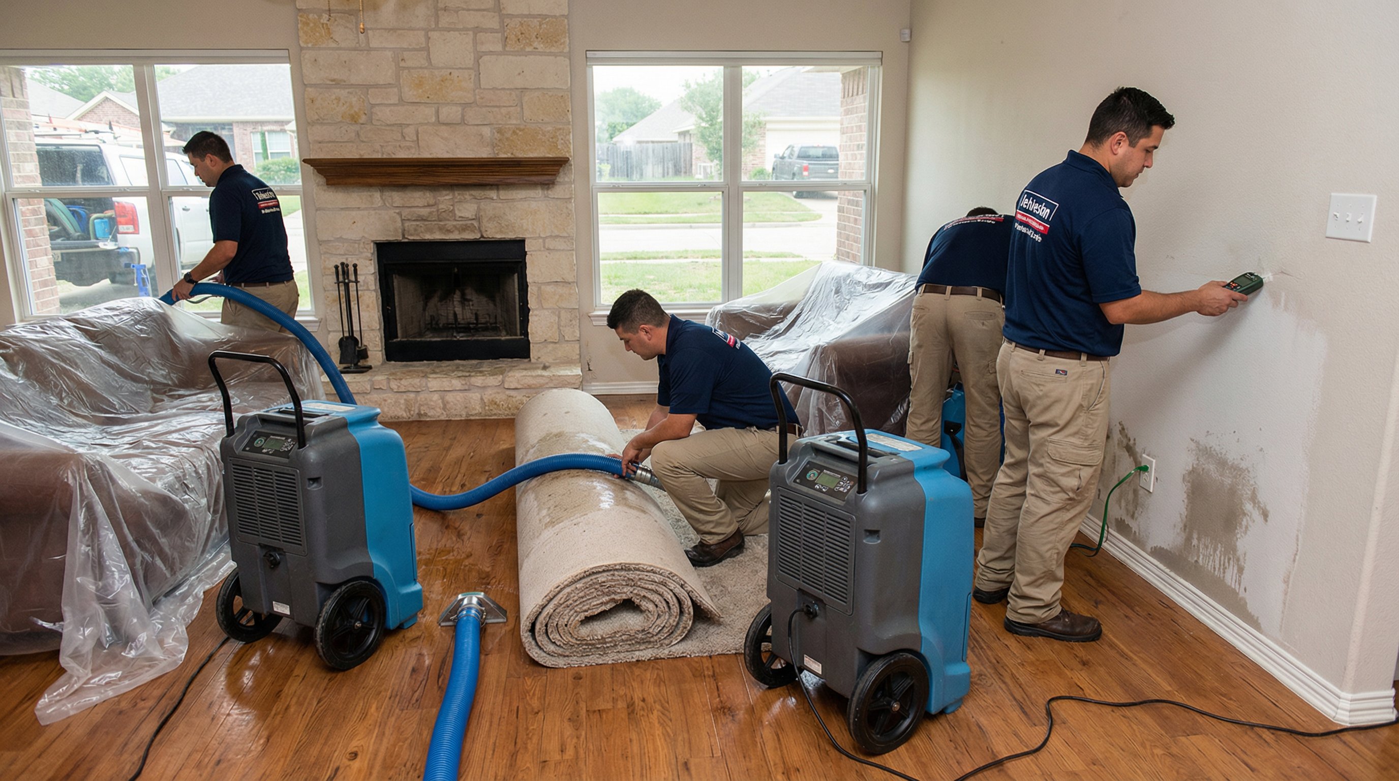 MaxResto water damage restoration team in Cypress, TX