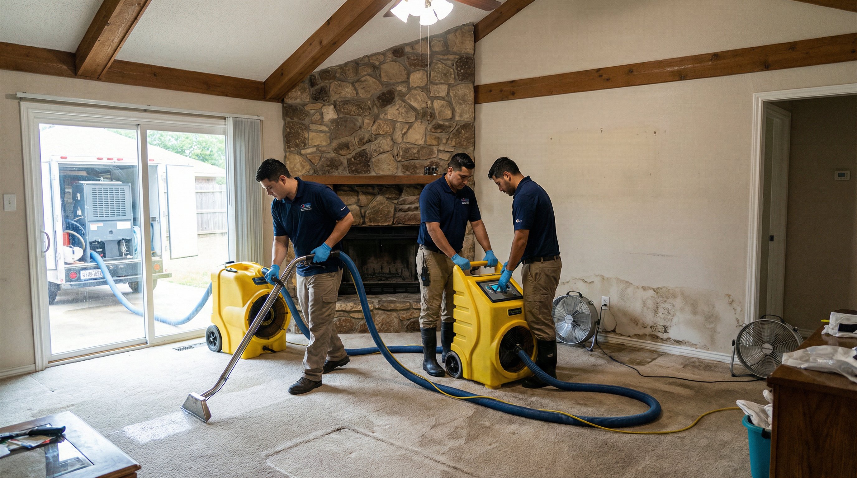 MaxResto water damage restoration team in Spring, TX