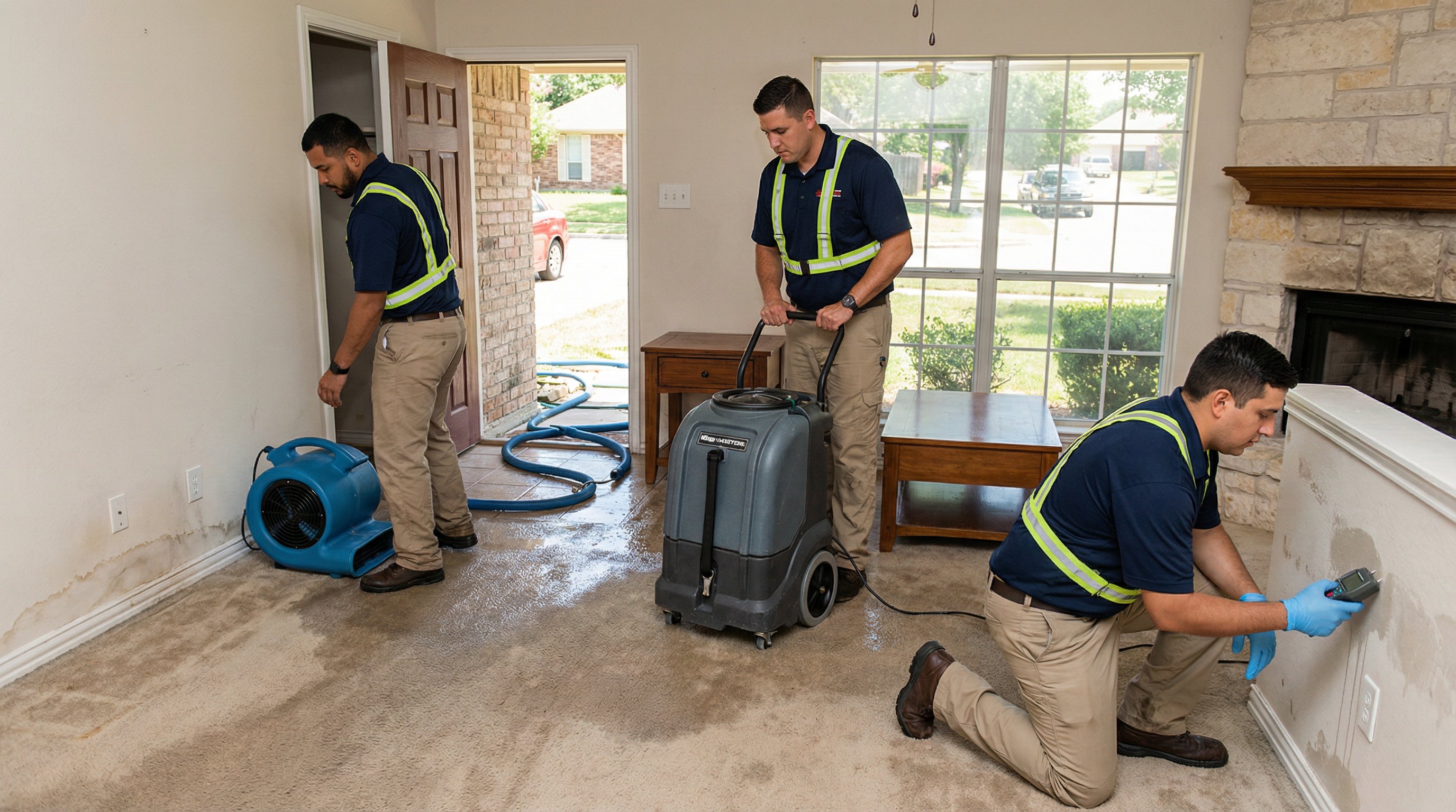 MaxResto water damage restoration team in Tomball, TX